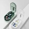 2 In 1 Mini Pill Cutter And Storage Box Portable Drug Tablet Medicine Dustproof Divider Organizer Crusher Pill Box For Outdoor