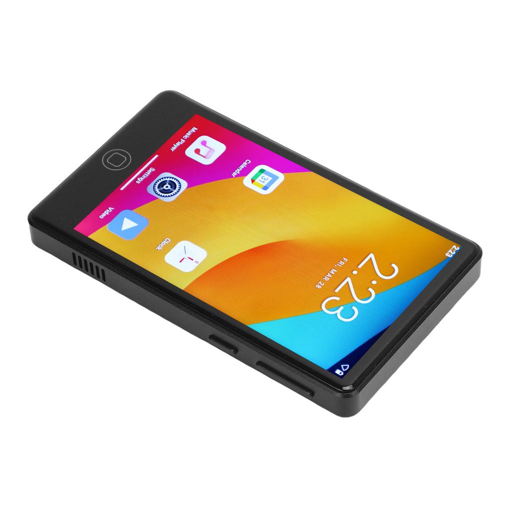 MP3 Player with Bluetooth and WiFi Support for Android14 Clear Sound Quality 4 Inch Touch Screen Built in Speaker