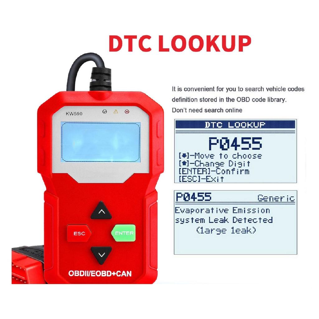 12V 10 Modlu OBD2 Araç Kod Okuyucu Araba Teşhis Aracı Tarayıcı OBDII/EOBD Tarayıcı Tümünü Destekler