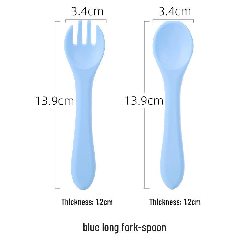Silicone Suction Cup Placemat & Divided Plate Set for Babies & Toddlers - Includes Fork & Spoon, Food Grade & Heat Resistant.