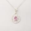 Morganite Gemstone 925 Sterling Silver Handcrafted Pretty Pendant 1.40" For Gift PP-19-11