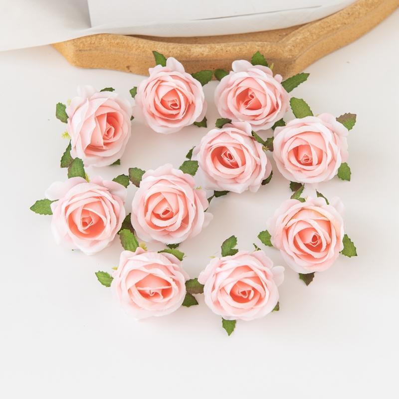 

Artificial Flowers Silk Roses Cheap Home Vase Table Wreath Wedding Bridal Accessory Festive Party Garden Arch Diy Gift Box Decor 50 pieces