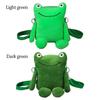 Cute Frog Plush Crossbody Bag Women Shoulder Bag Purses Messenger Bag Funny Cartoon Plush Bag Phone Bag