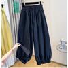 Sommer neue Mode elastische Taille Spitze lässige Hose Damen locker und dünn vielseitig altersmindernd Bloomers