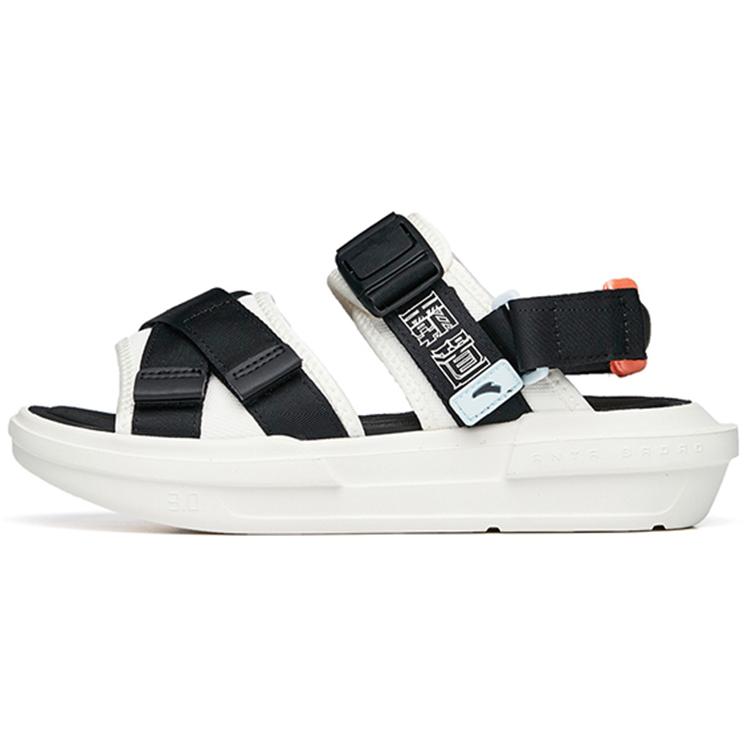 

New ANTA Bastard Beach Sandals Women s Black/White 122238501-2 39
