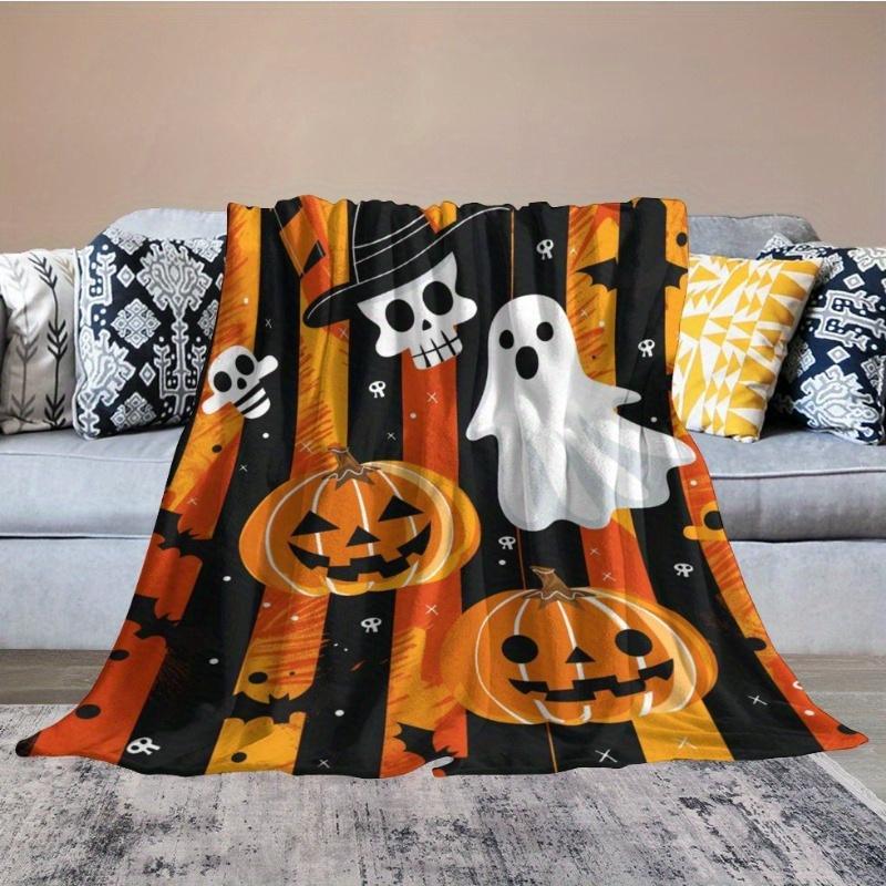 Blanket Super Soft for Adult Halloween Birthday Fall Winter Cozy Fluffy Flannel Blanket Bed Home Couch Sofa Bed Throw Blankets