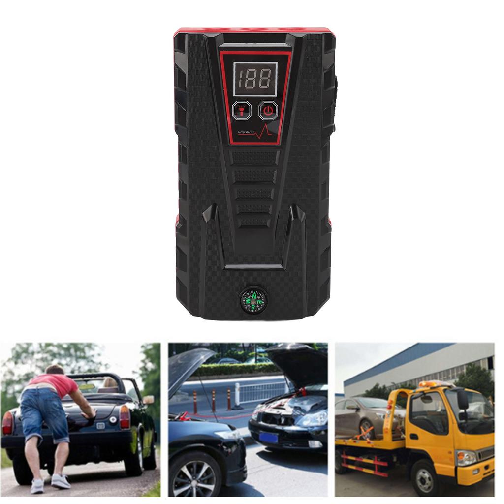 Car Batt y Start 12V 15000mAh Batt y Pack with USB LED Flashlight for 6.0L Gasoline and 5.5L Engines