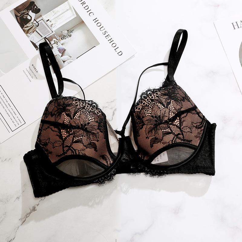 Autumn Lace Lingerie Set - Sexy, Supportive, Anti-Sagging Bra for a Smaller Look