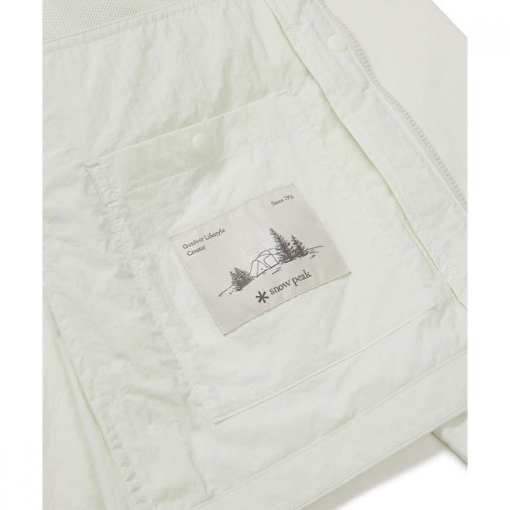 Snow Peak Light TaSlan Women S Windbreaker Lime Mint Large gS S26mwlwb53