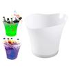 Xiaobudian LED Light Up Ice Bucket, Glowing Beer Bucket with Color Changing Lights, Battery Powered Champagne Cooler for Bar KTV Party