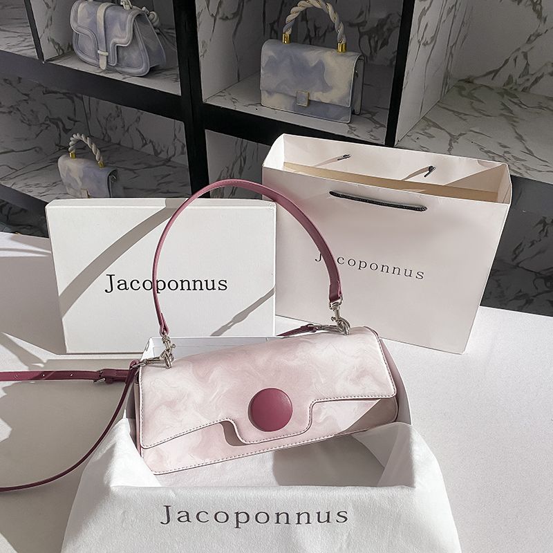 

Original Pink Advanced Texture Shoulder Crossbody Baguette Lilac with cloud ink toner