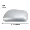 Rückspiegelabdeckung Kappe Für Toyota Yaris 2007 2008 2009 2010 2011 Silber Türflügel Seitenspiegel Abdeckung Kappe Autozubehör