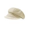 Thick Plush Octagonal Hat Women's British Solid Color Painter Hat Autumn Winter Newsboy Hat