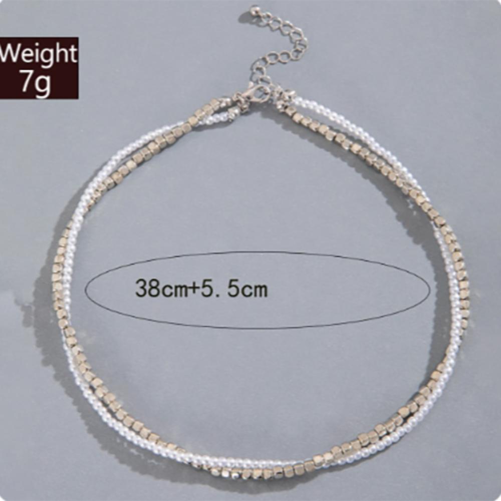Bead Clavicle Chain Geometric Choker Necklace Bohemia Necklace