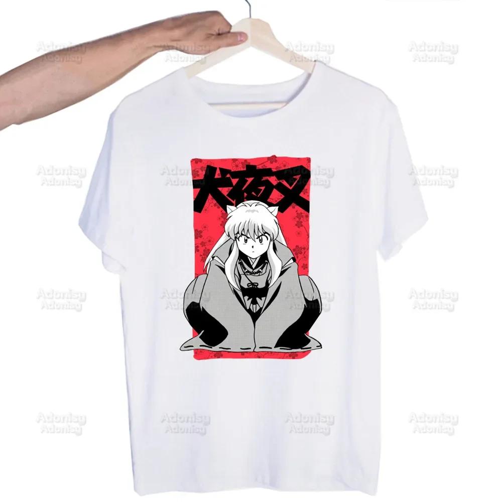 Inuyasha Sesshoumaru Higurashi Kagome  Unisex's Tshirt Cute Printing Shirt  Unisexs Fashion T-Shirt For  Unisex Casual Tops Short Sleeve Shirt