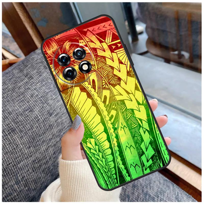 Polynesian Mix Case For OnePlus 15 13 12 11 10 9 Pro 13R 13T 12R 10T 8T Nord CE 5 2 3 4 Lite N20 N30 Coque