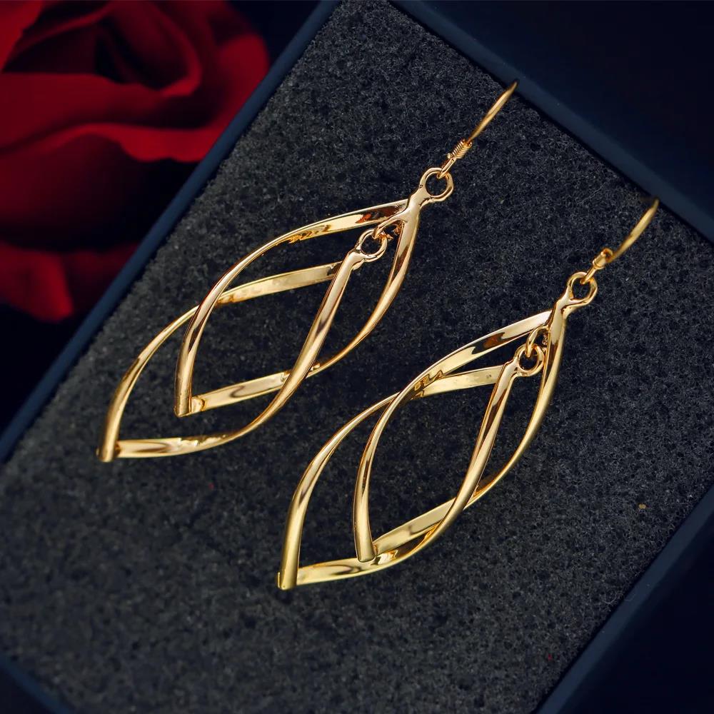 Classic Silver Needle Drop Earrings For Women Silver Long Tassel Multi-layer Twisted Wave Earrings Oorbellen Brincos Pendientes