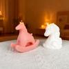 Horse Statue Silicone Candle Molds Food Safe Silicone Temperature Resistant for Resin Casting Candle Chocolate Baking
