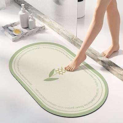 Badezimmer-Bodenmatte im nordischen Stil, wasserabsorbierend, Toilette, rutschfest, weich, Kieselgur, Badezimmer-Fußmatte, Trockenfußmatte