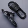 Luxury Men's Genuine Leather Sandals Classic Roman Men Shoes Slippers Soft Comfortable Men Non-slip Walking Slippers Footwea