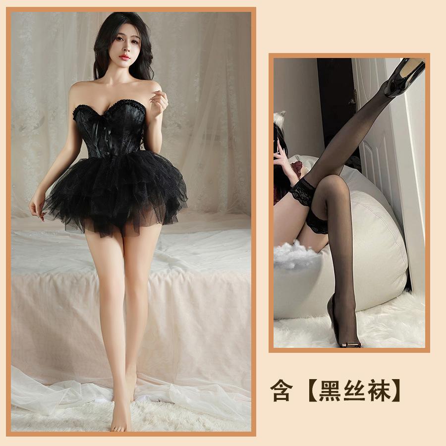 Sexy Sexy Pure Vest Corset Slim Strap Waist Trouser Dress Tube Top Passion Nightdress Women