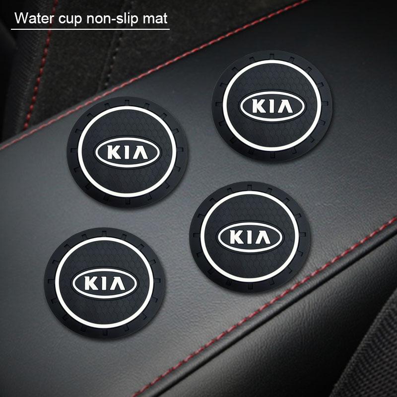 2 ks Protiskluzová podložka do auta Protihluková podložka pod pohár na vodu Polštářek Styling auta Pro Kia Rio Sportage R K3 K4 K5 k6 K7 K8 Ceed Sorento Cerato Soul