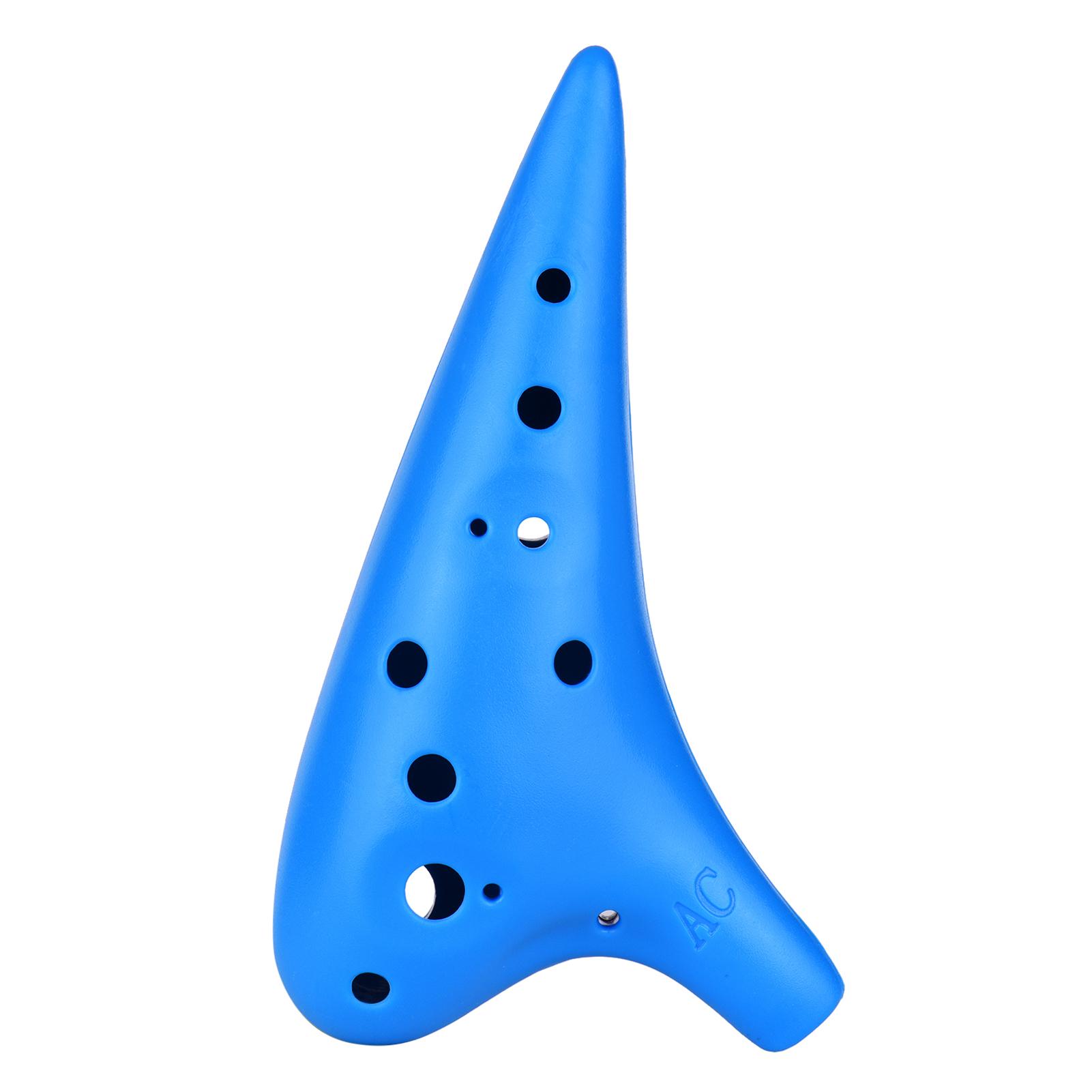 12 Holes Plastic Ocarina Flute Alto C Musical Instrument with Music Score for Music Lover and Beginner