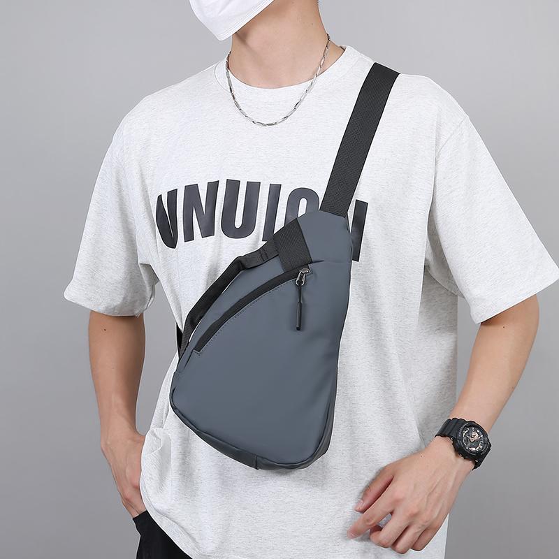 Unisex Crossbody Bag Adjustable Zip Casual Sling Shoulder Flap Bags Large Capacity Chest Bag Phone Bag