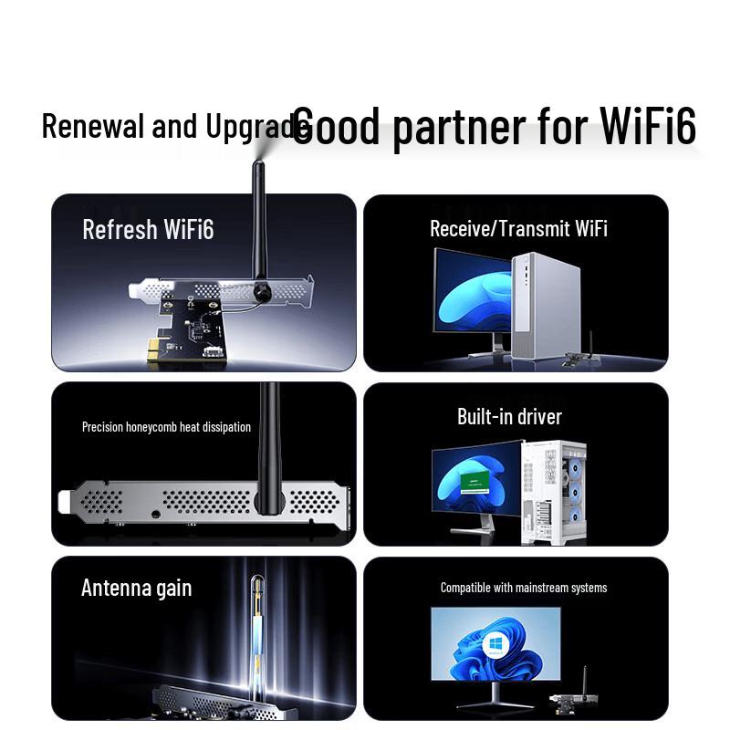 UGREEN PCIe WiFi 6 Desktop Network Card (CN version)