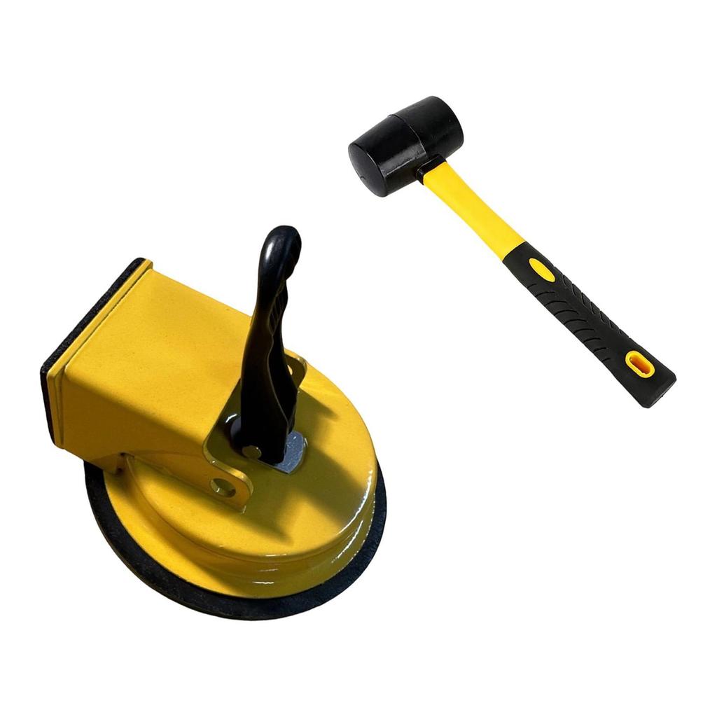 Floor Joint Repair Tool: Ergonomic Mallet, Secure Suction Cup, Correction Tool for Vinyl, Wood,