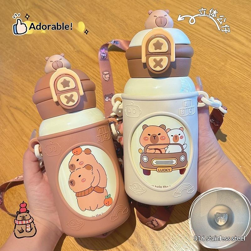 Puppe Kinder Topf 316 Edelstahl Doppelwandige Trink Thermosbecher, Ein Must-Have Wasserbecher für Schüler für die Schule