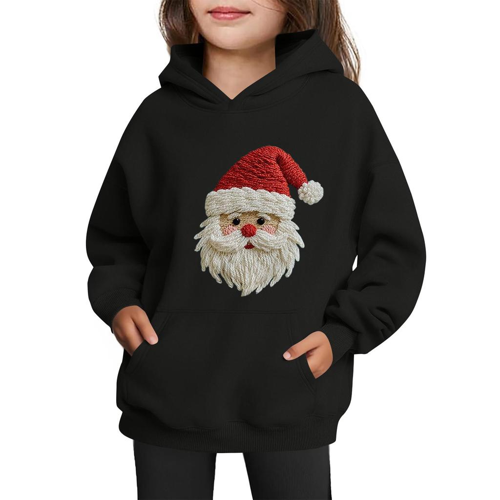 Sweatshirts For Teen Girls Hoodies Long Sleeve Drawstring Pullover Cute Printed Oversized Hoodie Christmas