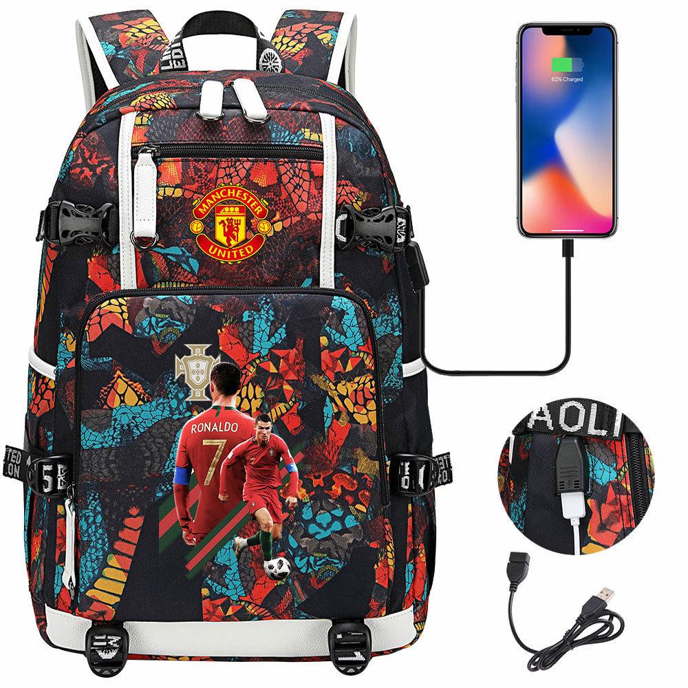 Large Capacity Schoolbag with Shoulder Strap; Student Three-piece Pencil Case Set