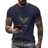 Men's Fashion Casual  Printed Short Sleeve Round Neck Pullover Tops