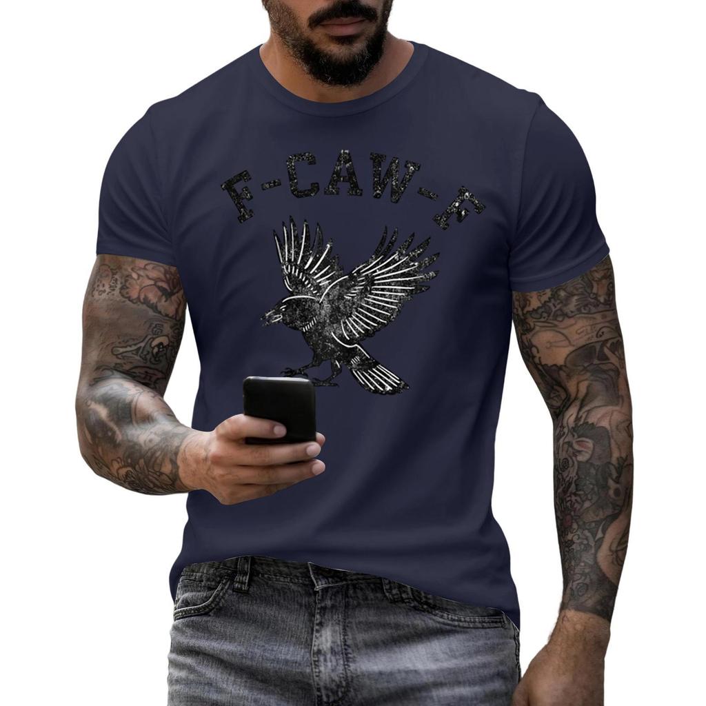 Men's Fashion Casual  Printed Short Sleeve Round Neck Pullover Tops