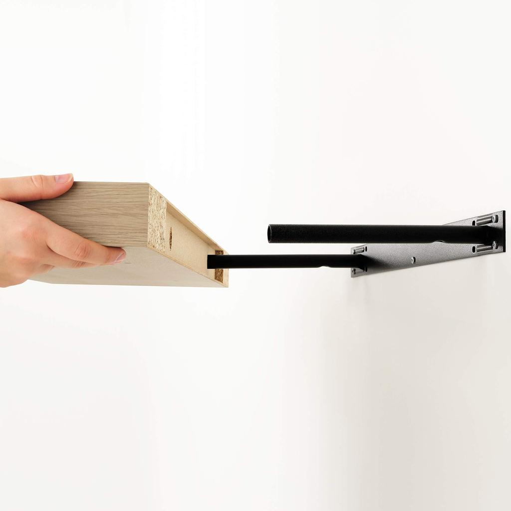 IKEA Wall Shelf 110x26 Cm White Stained Oak Effect LACK (504.182.13)