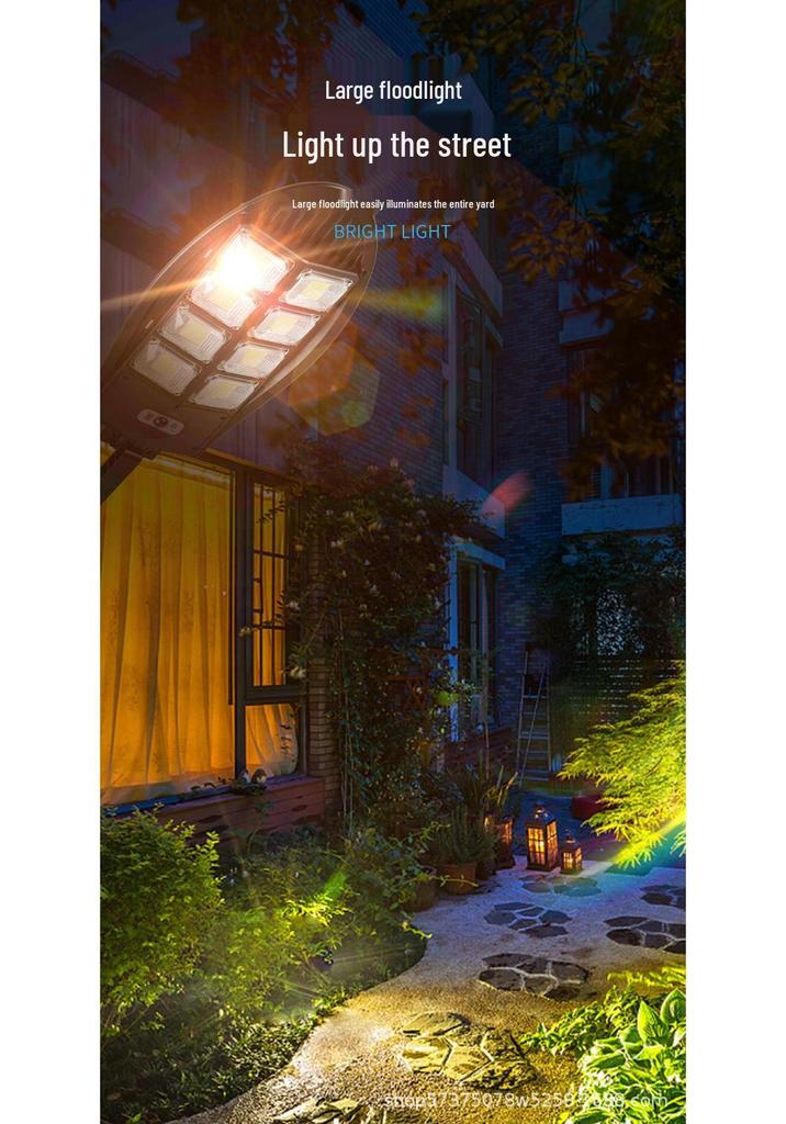 New High-Brightness LED Solar Remote Control Street & Courtyard Light