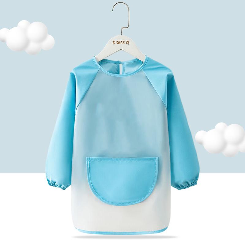 Детский водонепроницаемый фартук с длинным рукавом и слюнявчик «Нэчжа» 100