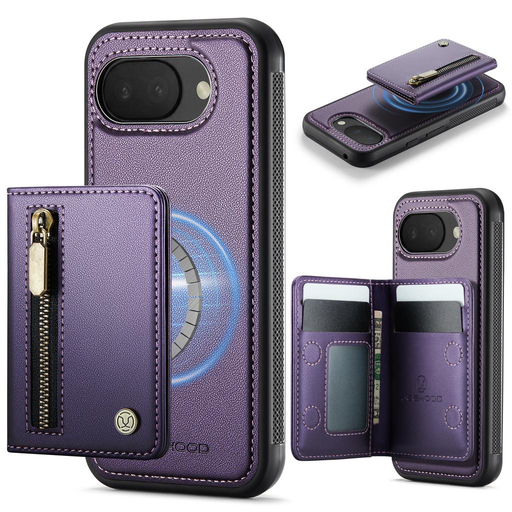 2 in 1 Detachable Magnetic Cards Solt Wallet Leather Case for Google Pixel 10 Pro XL 9A 9 8 8A 7A 7 Shockproof RFID Stand Cover