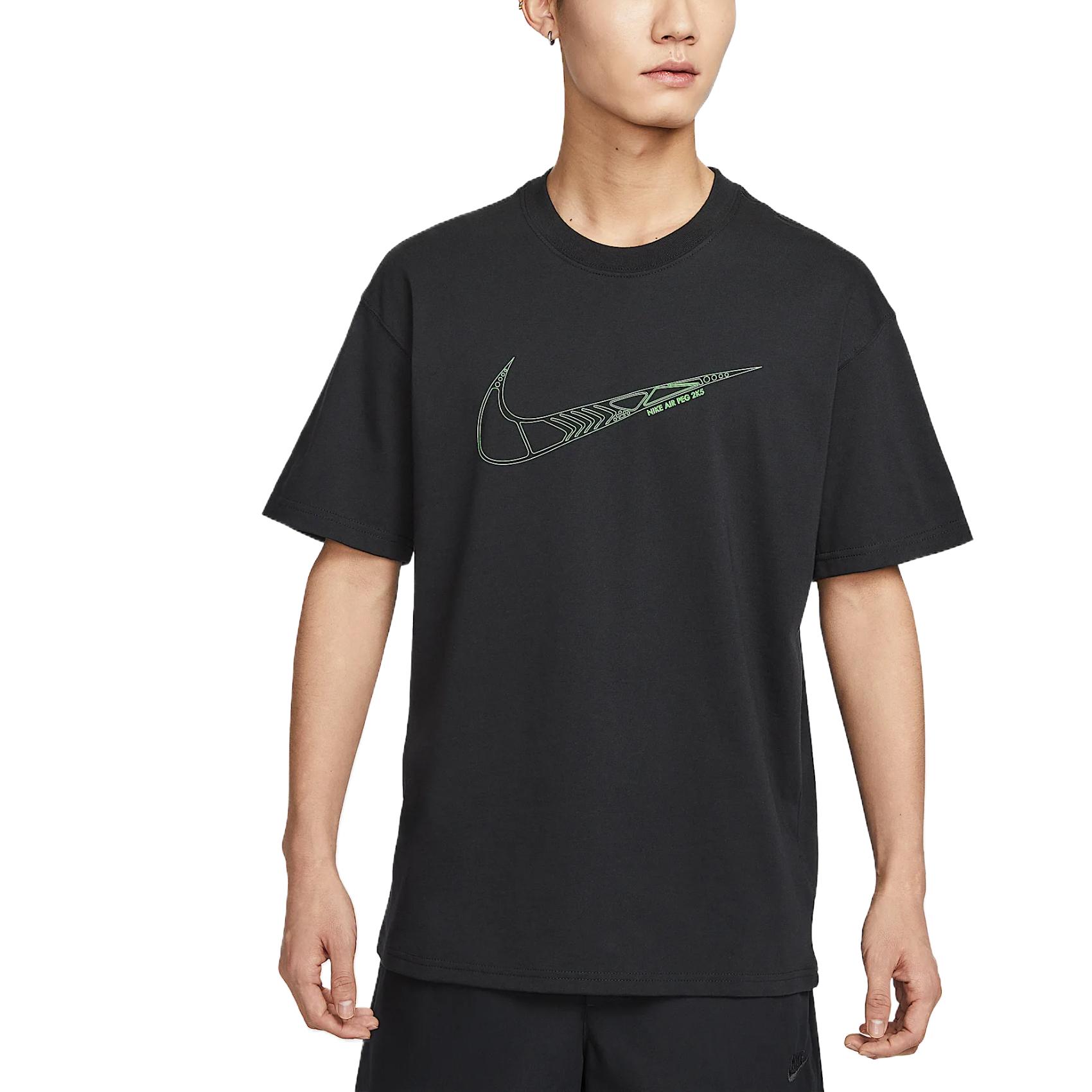 

Nike Sportswear Comfortable Versatile Fashionable Short Sleeve T-Shirt Men Tops Black HJ0747-010 L