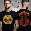 Gun N Rose Bullet Logo World Tour 2026 Two Sided Unisex T-Shirt All Size S-4XL