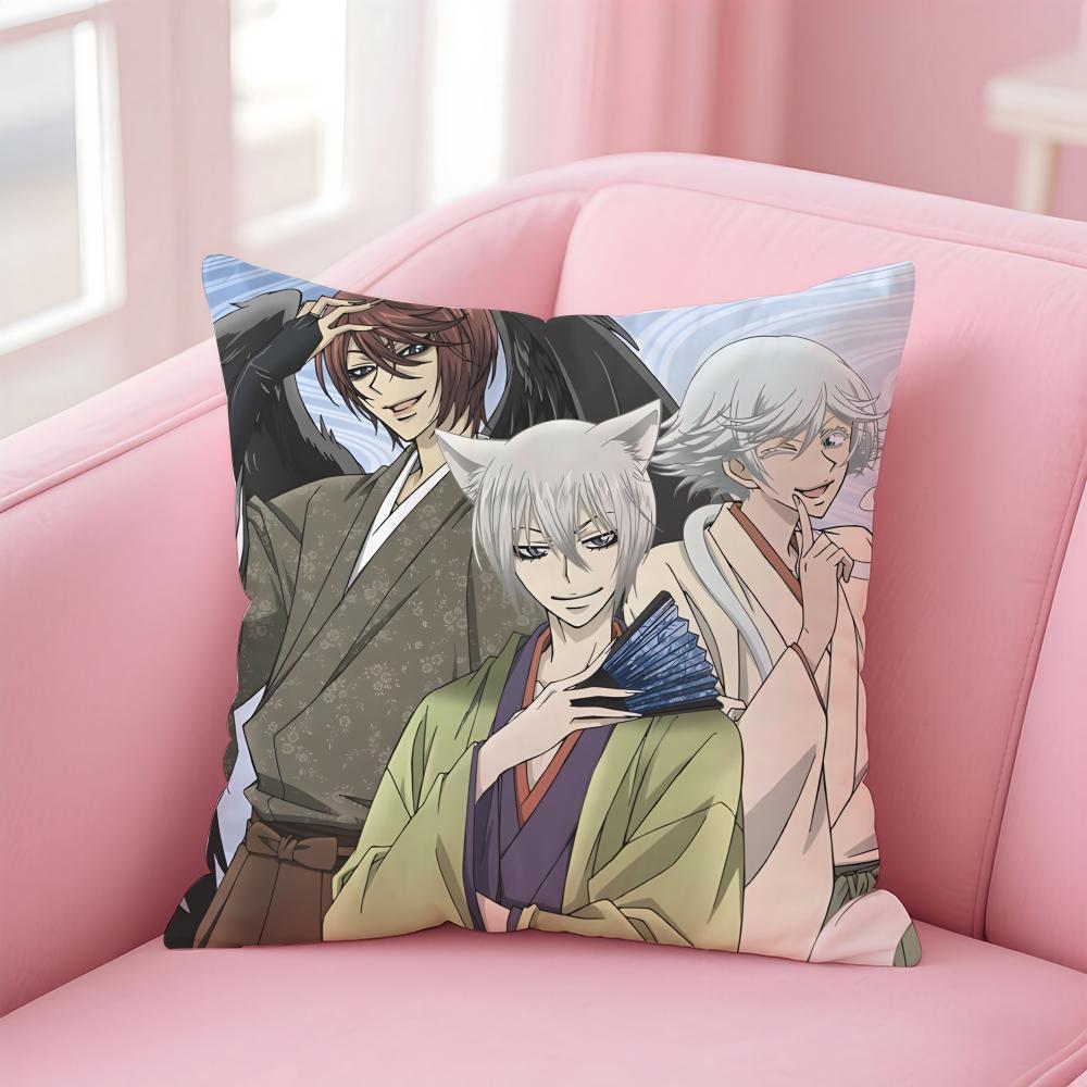 KKamisama Kiss Cushion Cover Pillow Case Soft Friendly Fabric Concealed Zipper