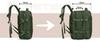 PTN 24421-5111 Green Travel Backpack