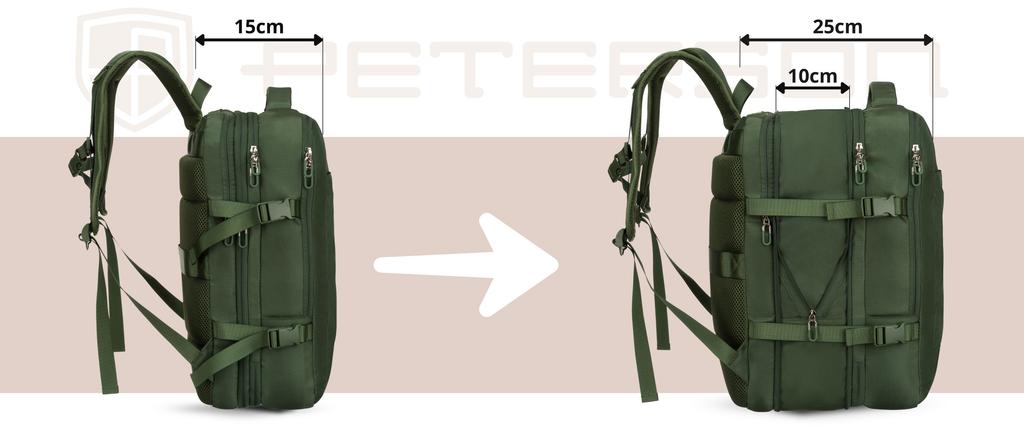 PTN 24421-5111 Green Travel Backpack