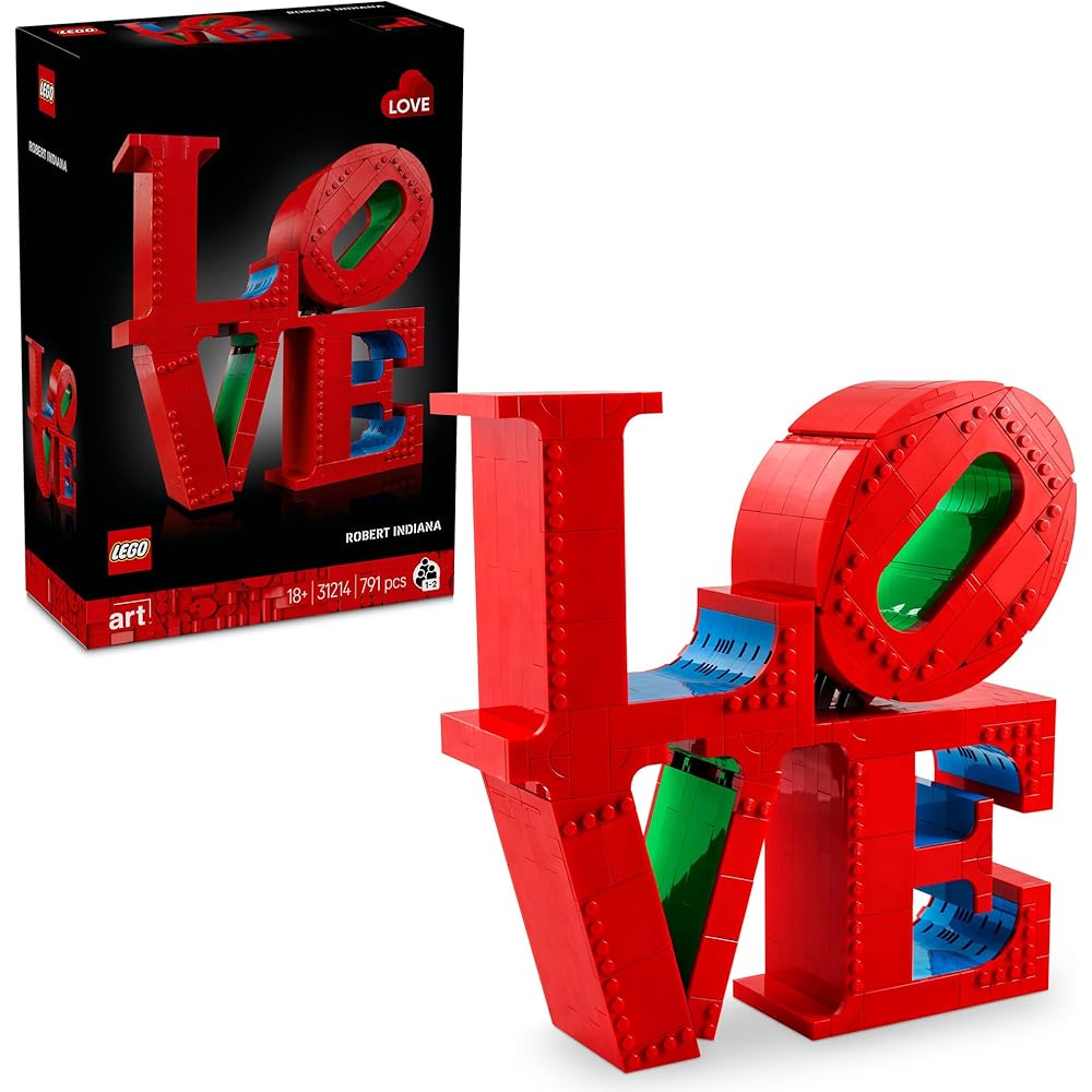 LEGO Art Love Building Set 31214 Creative Toy for Home Decor Birthday Gift for Men and Women