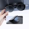 Car Sun Visor Organizer Leather Business Card Pen Multi-Pocket Storage Bag Sunglasses Holder Eyeglasses Clips Auto Accessories