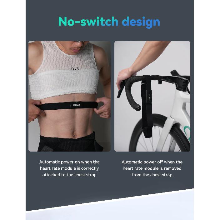 CYCPLUS Heart Rate Chest Monitor BLE ANT+ IPX7 Heart Rate Chest Strap Cycling Bike Computer Accessories Cadence Speed Sensor