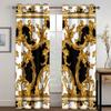 Newest Famous Golden Digital Printed Curtains European style Premium Drapes Custom Luxury Living Area Window Drapes