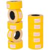Bambalio Price Label Roll 10 Rolls X 600 Labels Compatible With All Single Line Labeling Machines (Yellow)