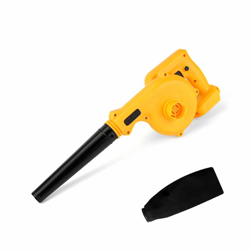 

Аккумуляторная воздуходувка для листьев для аккумулятора Dewalt 20V Электрическая строительная воздуходувка 2-в-1 Ручка Электрическая воздуходувка и пылесос жёлтый